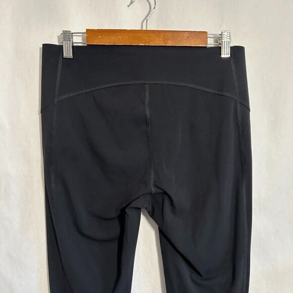 Spanx Cropped Icon Legging L Black High Rise Pull On Center-seam Free 50151R - Picture 4 of 6